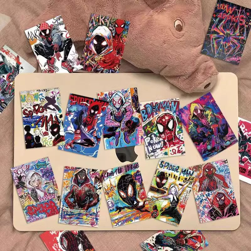 Sticker-Hand drawn Spiderman Miles Gwen