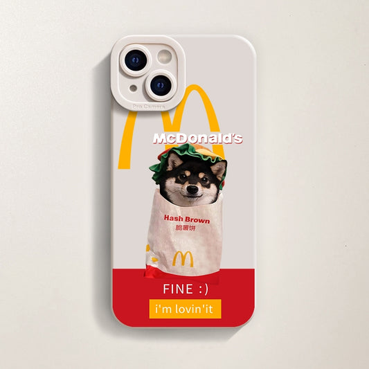 iPhone case-McDonald's and dog