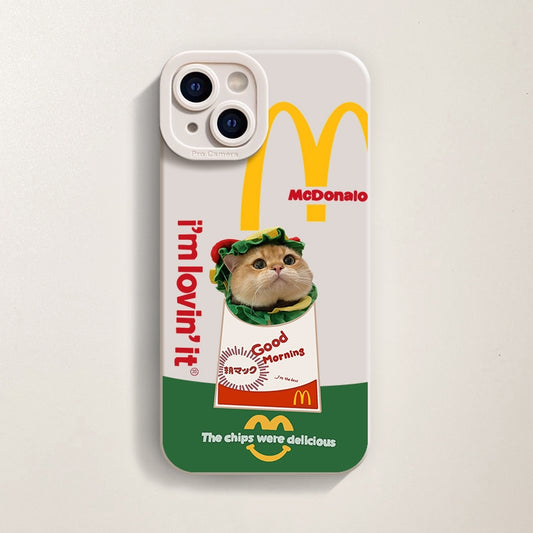 iPhone case-McDonald's and cat